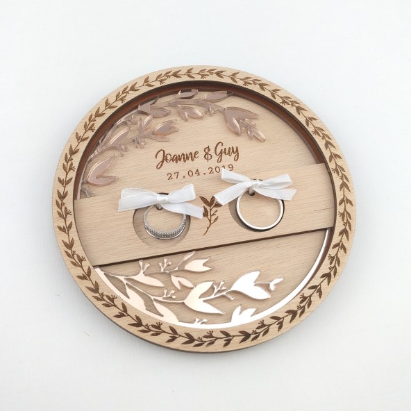 porte-alliance original en bois et plexiglas
