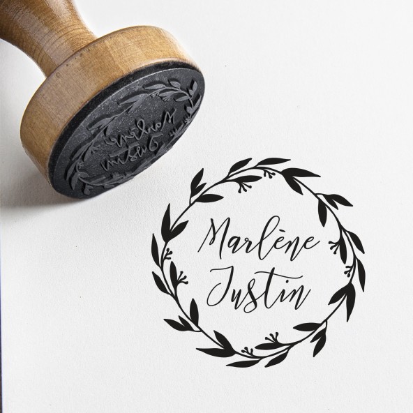 tampon de mariage boheme