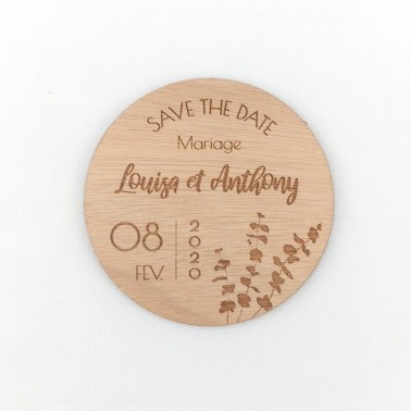 Magnet save the date eucalyptus