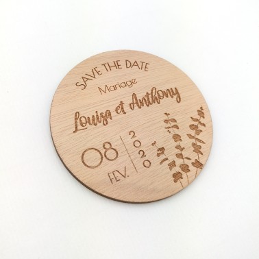 Magnet en bois - eucalyptus