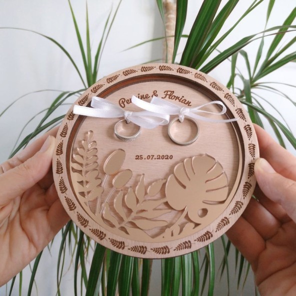 porte alliances tropical bois