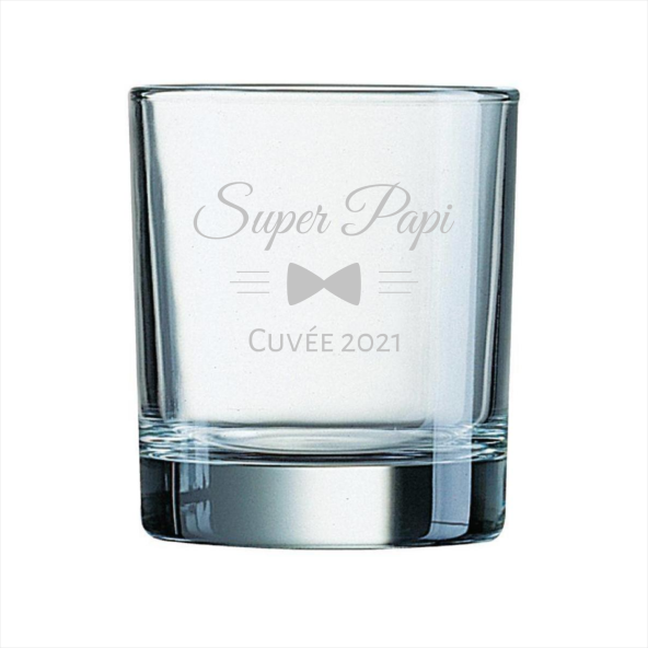 Verre whisky gravé grand père papi annonce grossesse