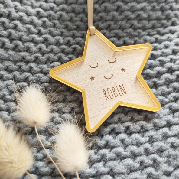 étoile boule noel personnalisée