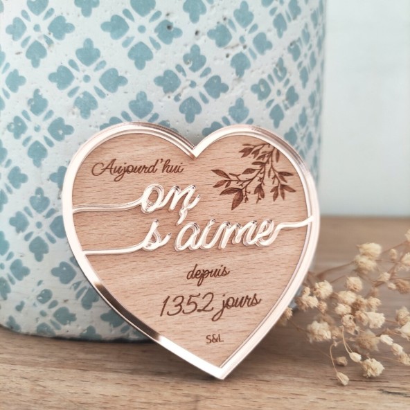 magnet couple saint valentin cadeau