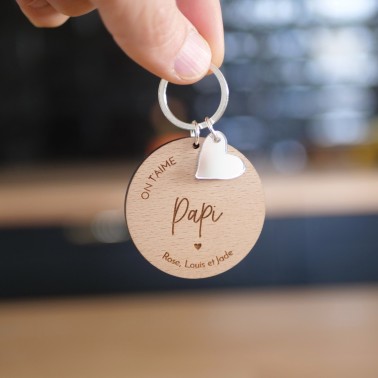 Porte-clés bois personnalisé Maman – Fête des mères