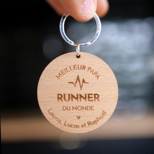 Porte-clés personnalisé - Running
