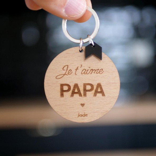 porte-clés rond fête des pères