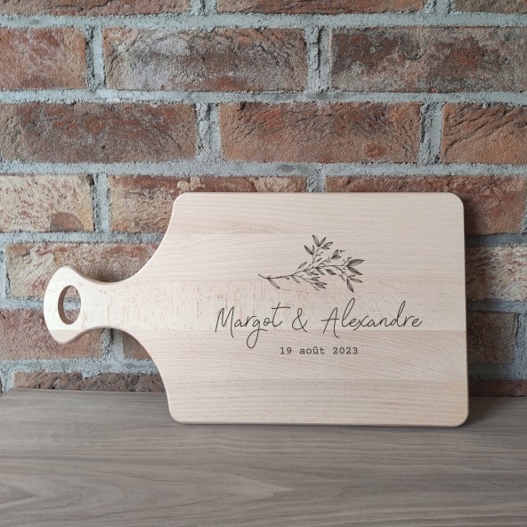 Planche à découper personnalisée cadeau mariage