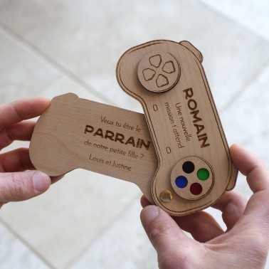 Manette jeu video cadeau parrain original