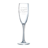 Flûte champagne just married mariage