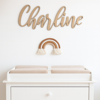 Prénom en bois personnalisé – Cadeau de naissance unique et décoration chambre enfant