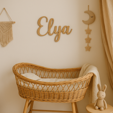 Prénom en bois personnalisé – Cadeau de naissance unique et décoration chambre enfant