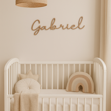 Prénom en bois personnalisé – Cadeau de naissance unique et décoration chambre enfant