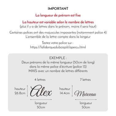 Prénom en bois personnalisé – Cadeau de naissance unique et décoration chambre enfant