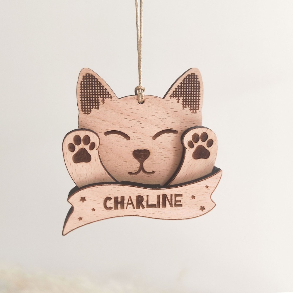 Boule de noël chat articulée Boule de noël chat articulée