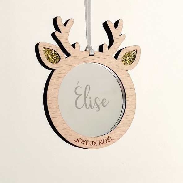 boule noel personnalisée renne