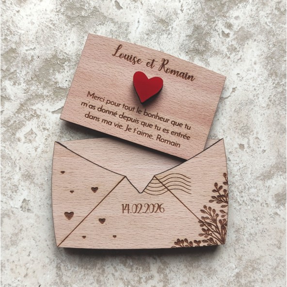 Carte cadeau saint valentin