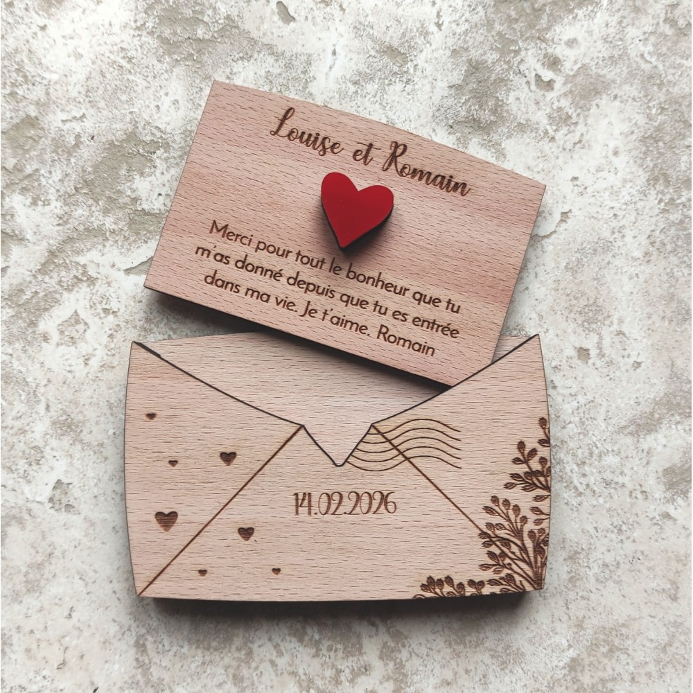 Carte cadeau saint valentin