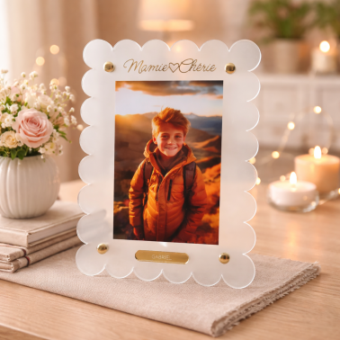 Cadre Photo Personnalisé Fête des Grands-Mères – Cadeau Unique en Acrylique