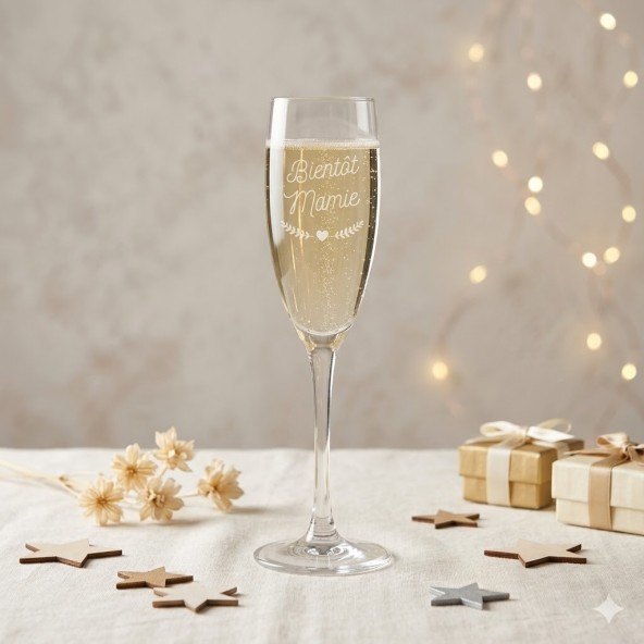 flûte champagne annonce grossesse bientot mamie