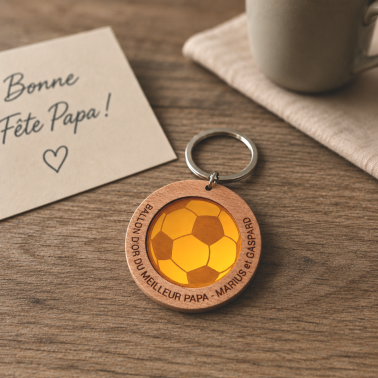 Porte-clés foot fête des pères