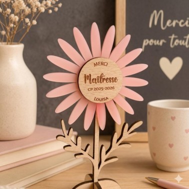 fleur cadeau maitresse personnalisé