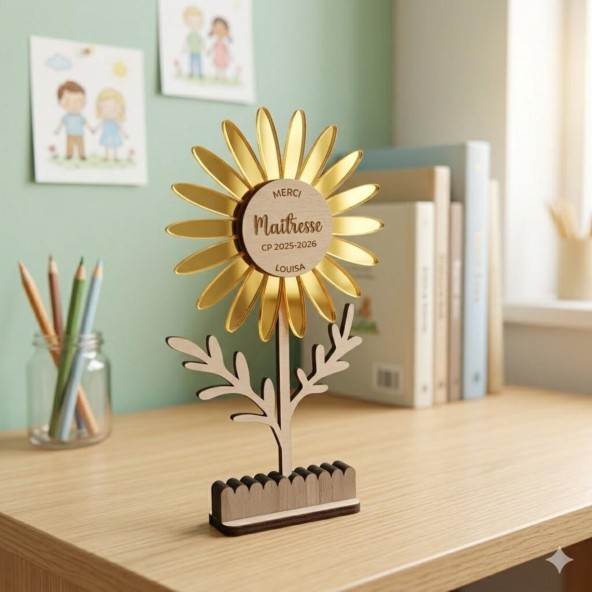 fleur cadeau maitresse personnalisé