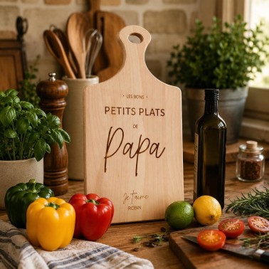 planche à découper fête des pères