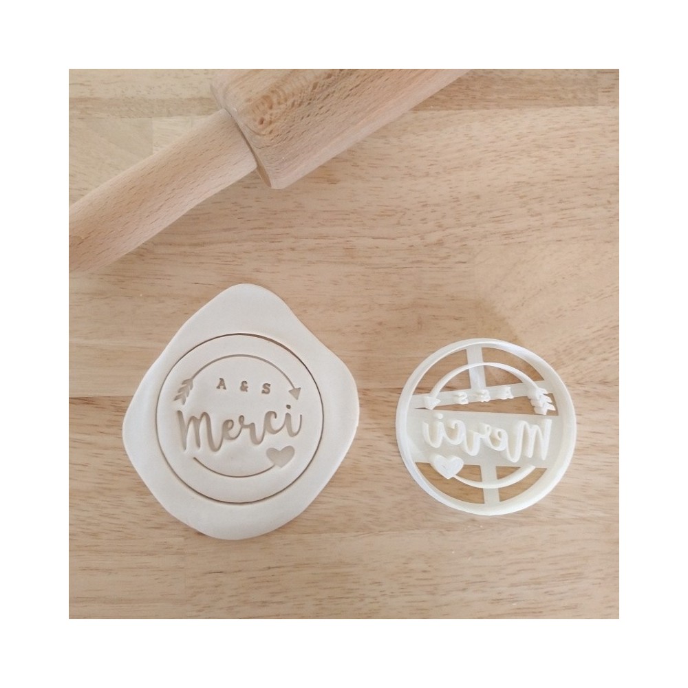 emporte pièce remerciement mariage coeur cookie cutter