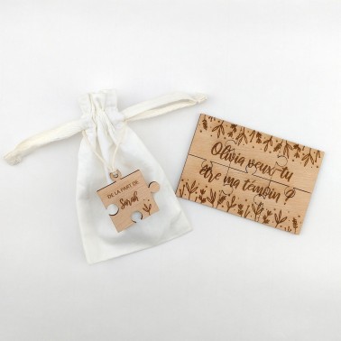 Puzzle témoin en bois