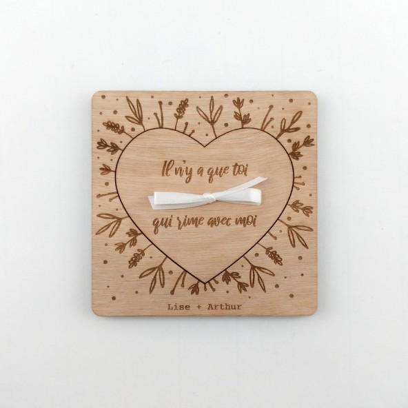 demande en mariage originale bois